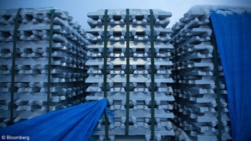 An image showing stacks of aluminium.