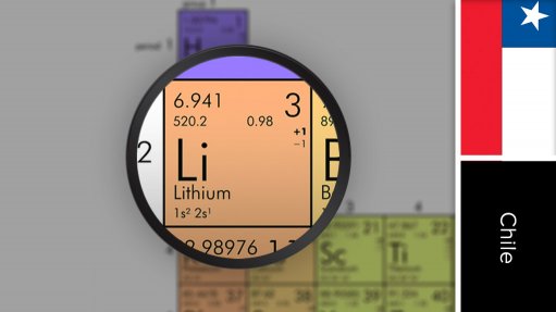Image of Chile flag and periodic table symbol for lithium