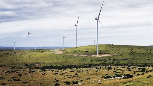 Wesley-Ciskei wind energy farm supplying electricity to the grid