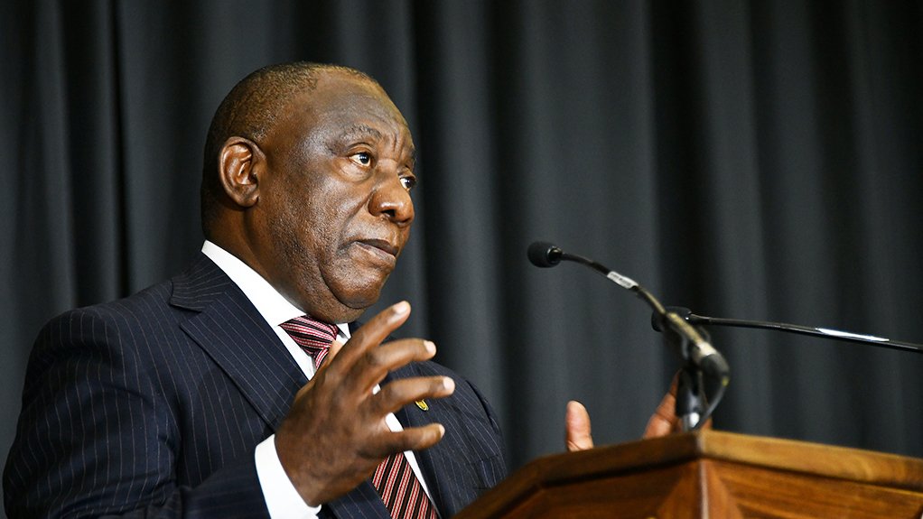A photo of President Cyril Ramaphosa