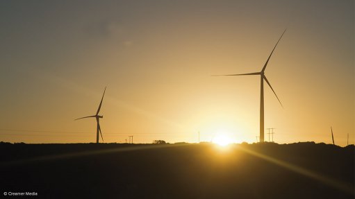An image of wind turbines
