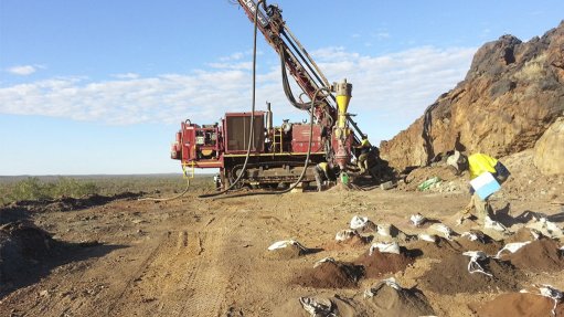 Image of a drill rig at the Jervois base metals project