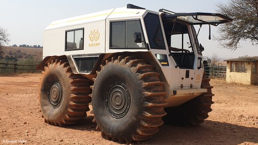 An image of the Sherp vehicle