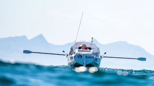 A photo of Zirk Botha on his boat Ratel