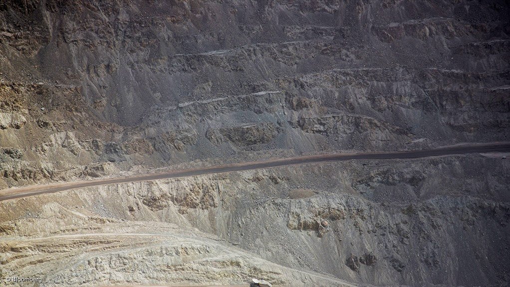 A photo of an openpit mining operation