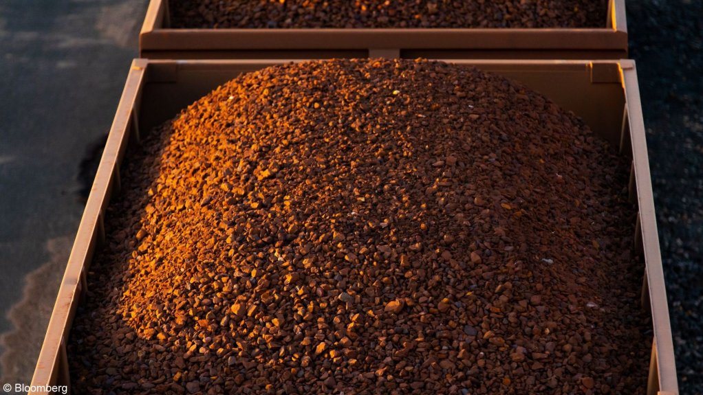 An image of a wagon carrying iron-ore.