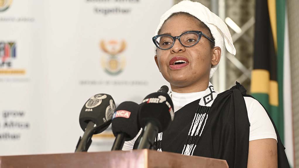Image Minister of Communications and Digital Technologies Khumbudzo Ntshavheni 