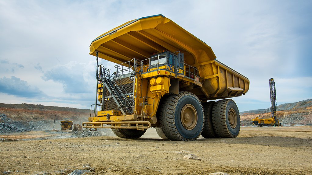 An image of a hydrogen-powered mine truck being developed by Anglo American and partners