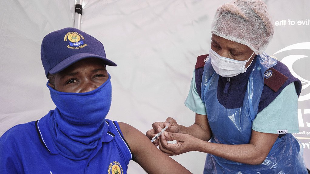 Truck Drivers roll up their sleeves to get vaccinated at Engen Highveld 1-Stop 