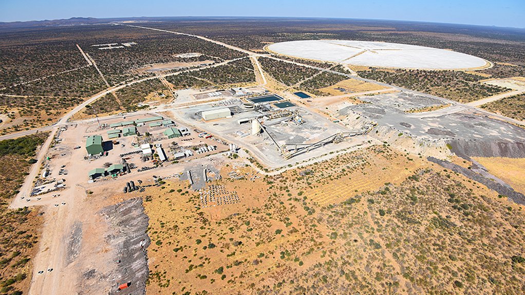 Aerial view of Khoemacau copper/silver plant