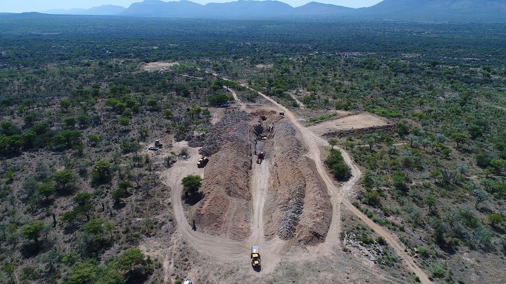 Aerial view of the Thorny river project