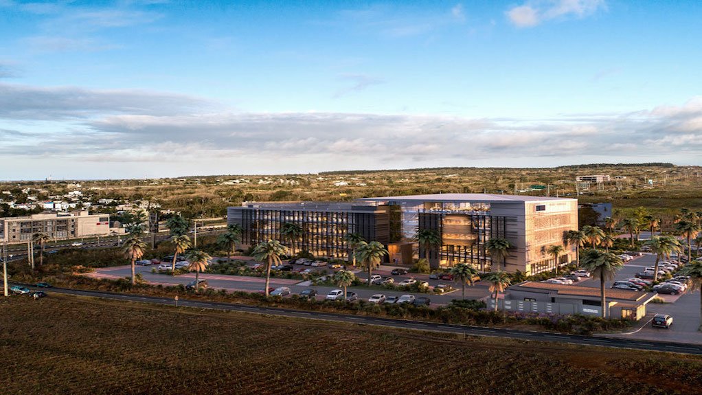 Artists impression of the Precinct in Mauritius