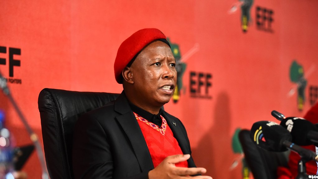 Economic Freedom Fighters leader Julius Malema 