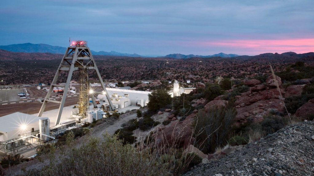 An image of mining infrastructure at Resolution in Arizona.