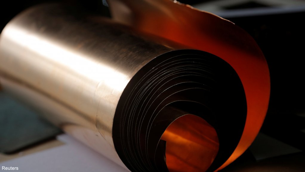 An image of a copper roll.