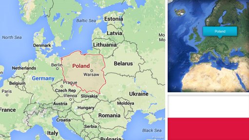 Image of Poland map/flag