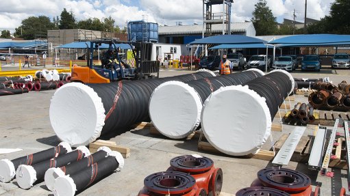 Image of Linatex rubber hoses manufactured by Weir Minerals Africa