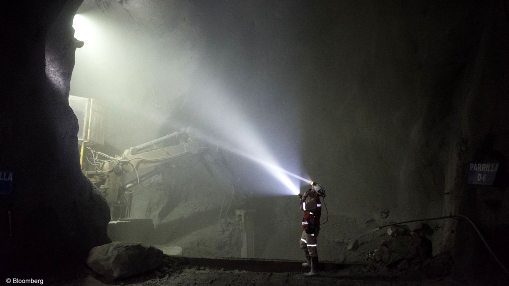 A generic image of underground mining.