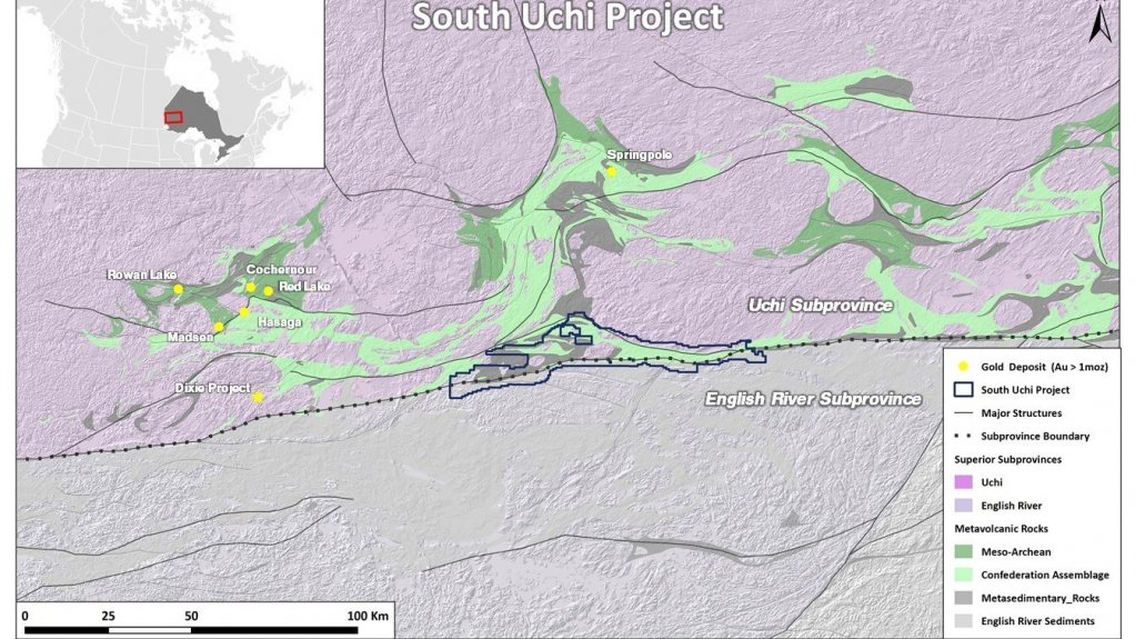 Image showing the location of the South Uchi project.