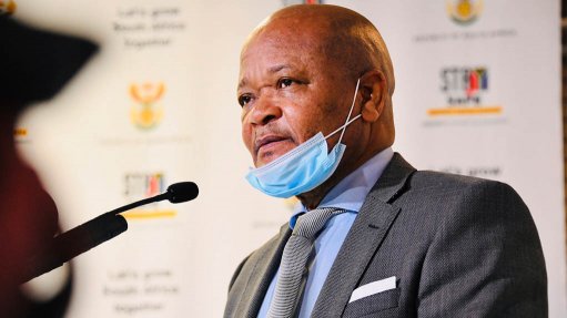 A photo of Water and Sanitation Minister Senzo Mchunu