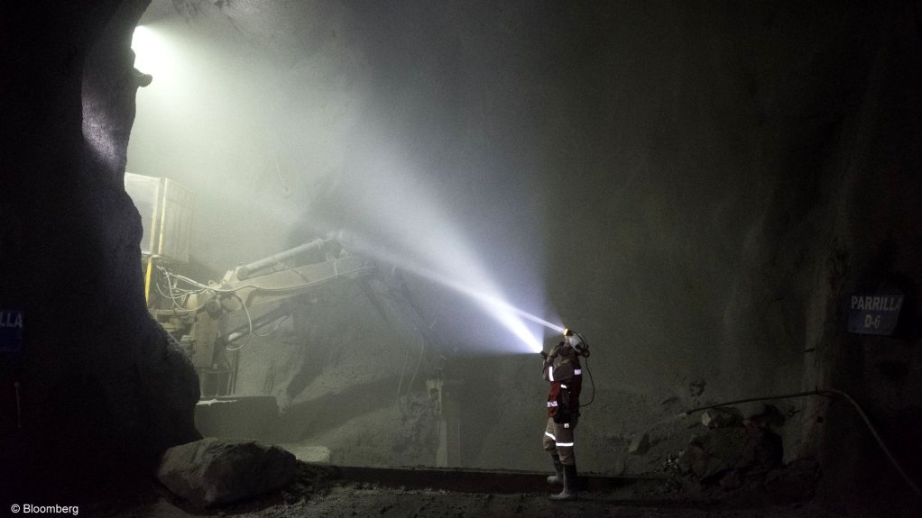 An image of a worker underground
