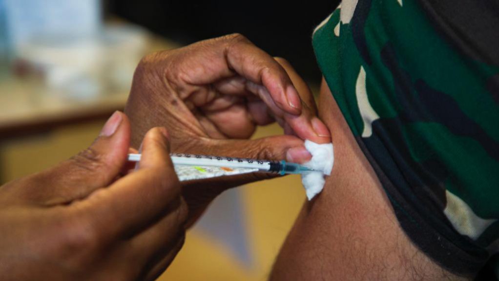 Image of a person being vaccinated