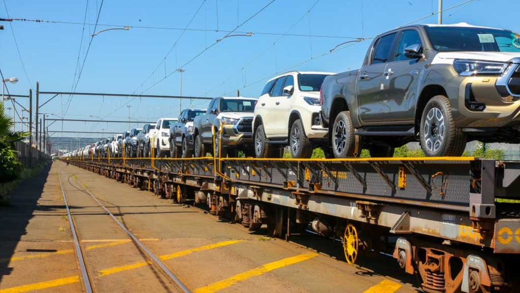 Image of vehicles waiting to be exported at the Durban harbour
