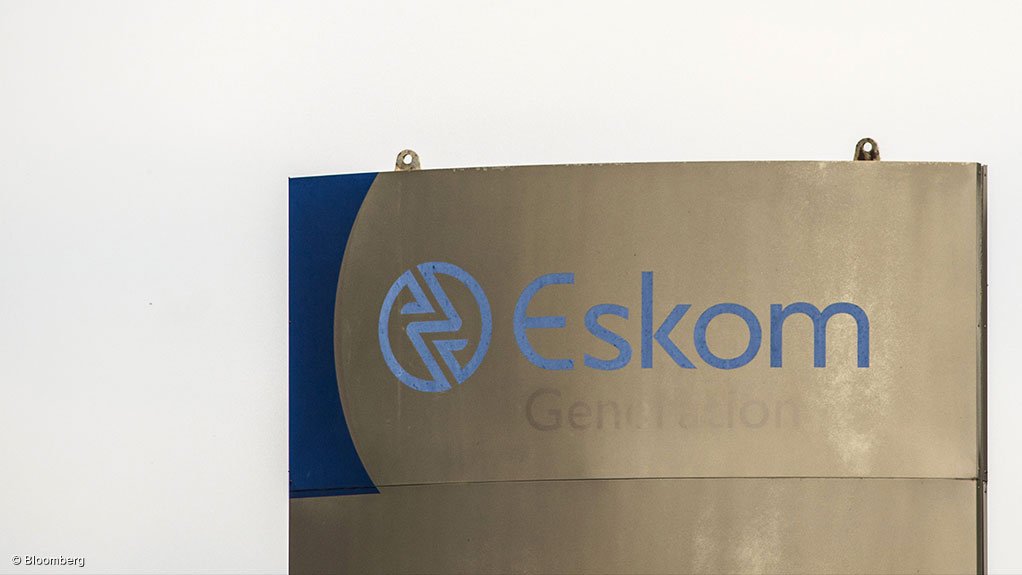 Eskom branding on a board outside Megawattpark