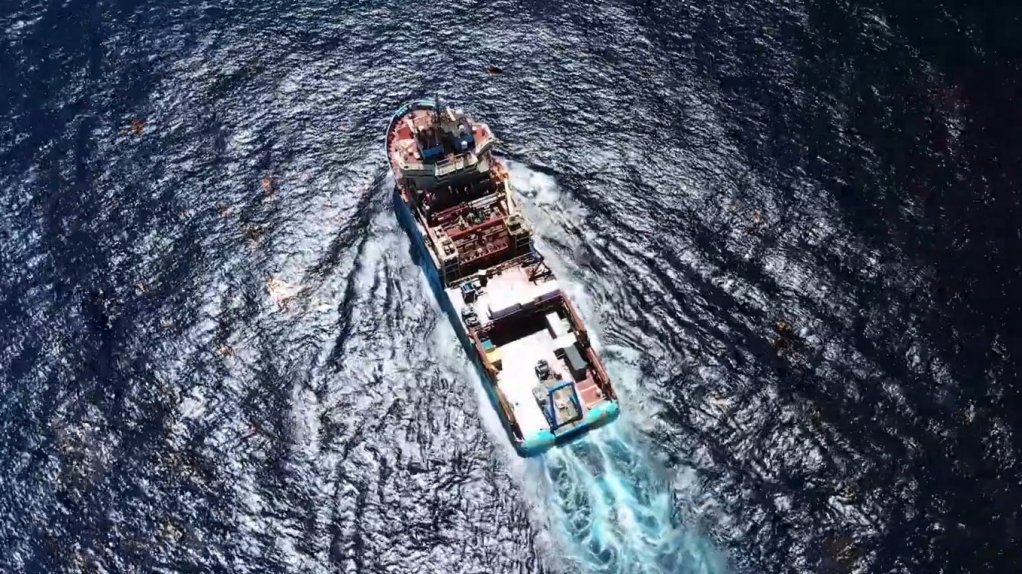 An image of a vessel exploring offshore.