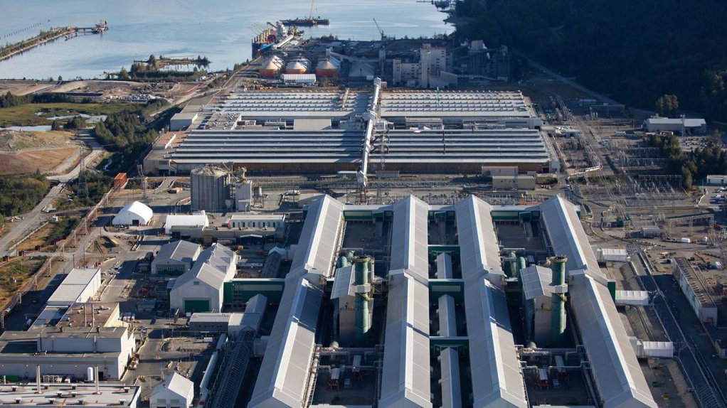 An image of BC Works smelter in Kitimat