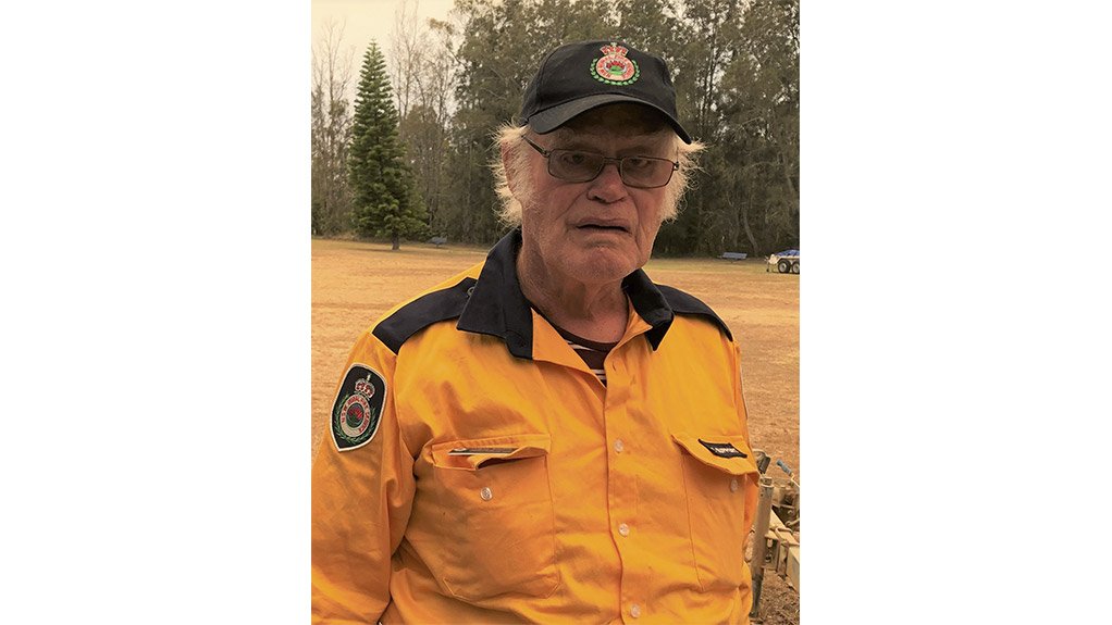 The face of everyday heroes.  Harry Bendick is an RFS volunteer pictured during the Black Summer Fires