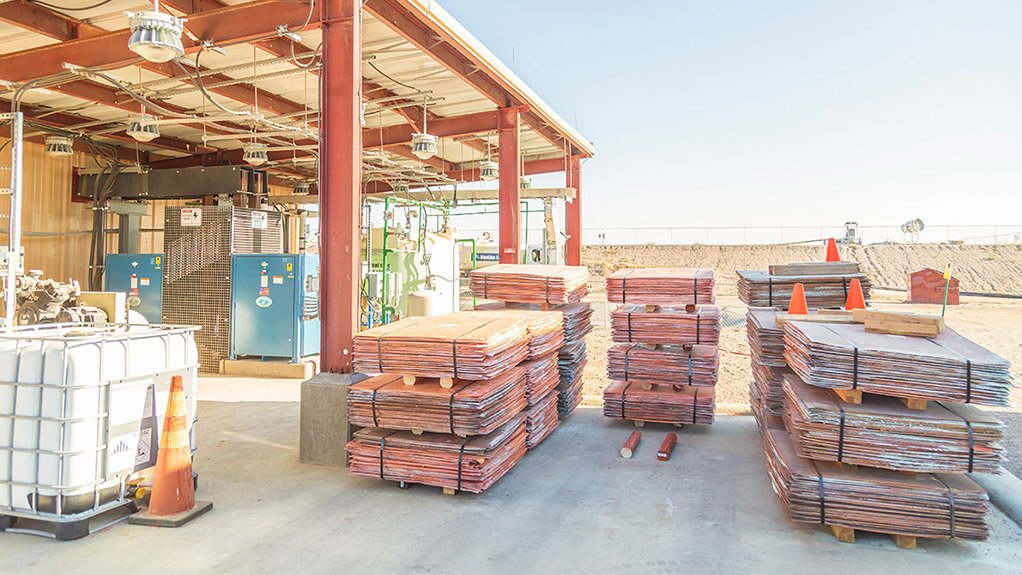 Image of copper plates at the Florence Copper project