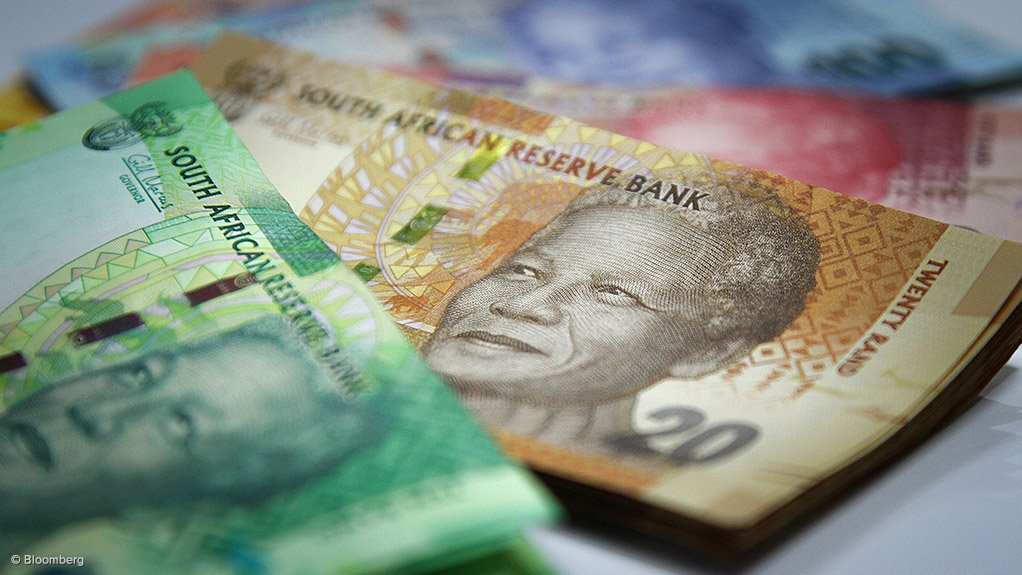 Money in SA rands