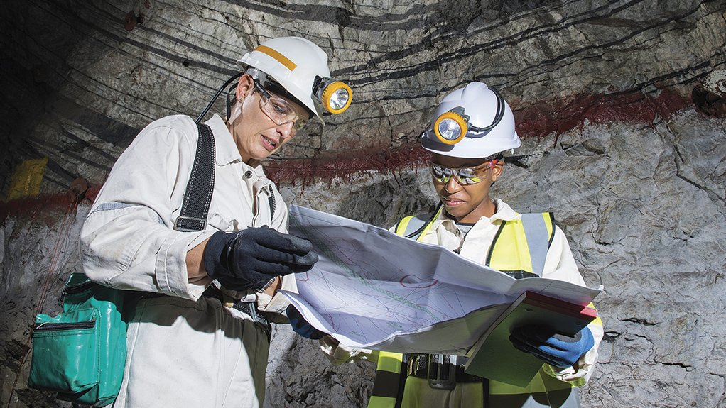 An image of female mine workers at Impala Platinum Mining