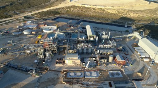 Aerial image of the Elandsfonetin mine, in South Africa