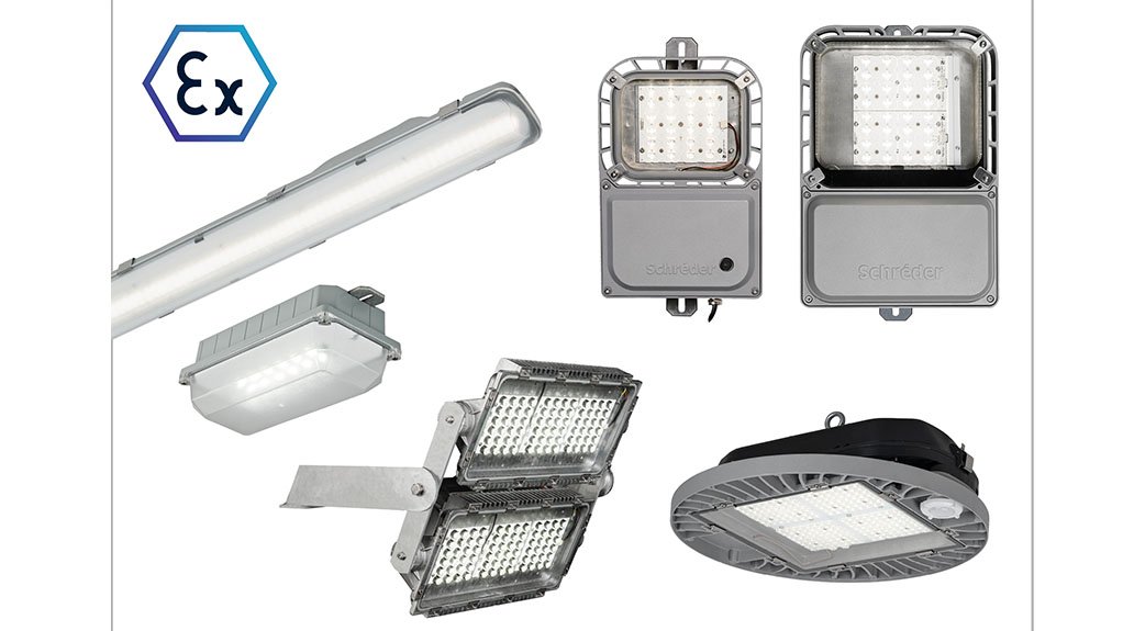 A photo of BEKA Schréder’s various LED luminaires