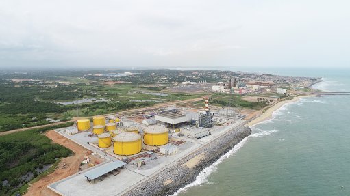A aerial photo of the Twin City Energy Power Project 