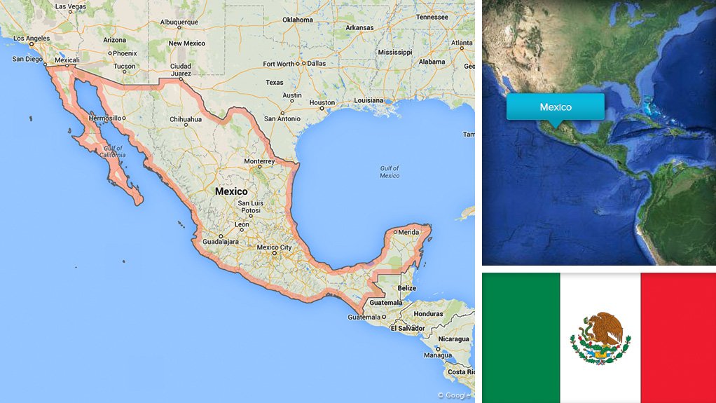 Image of Mexico map/flag