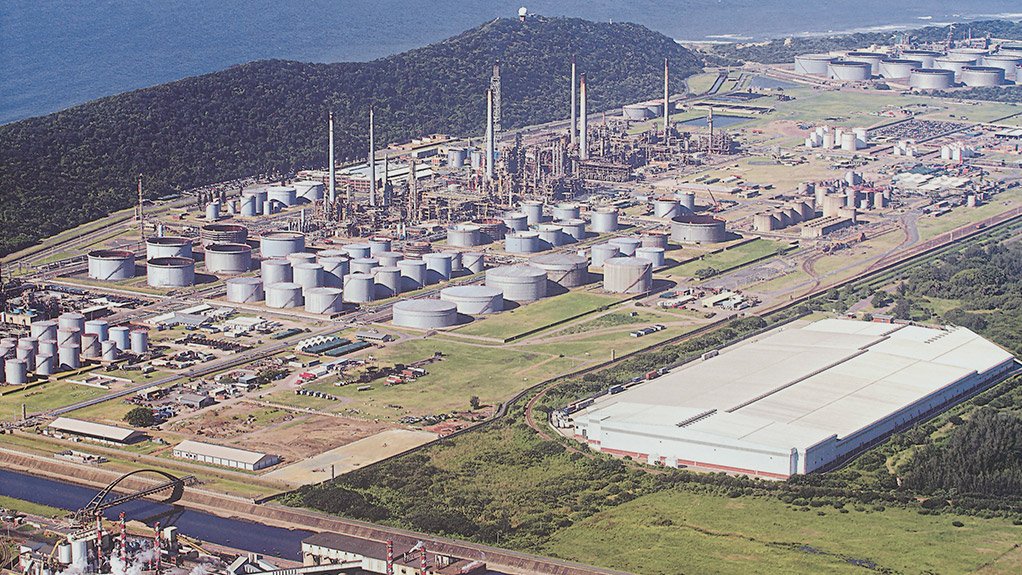 A photo of the Sapref refinery