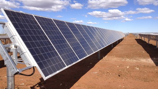 An image of solar PV panels