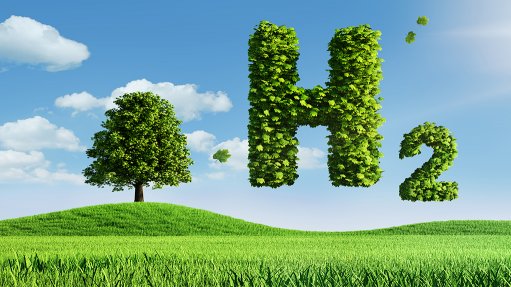 Image of green energy hydrogen symbol