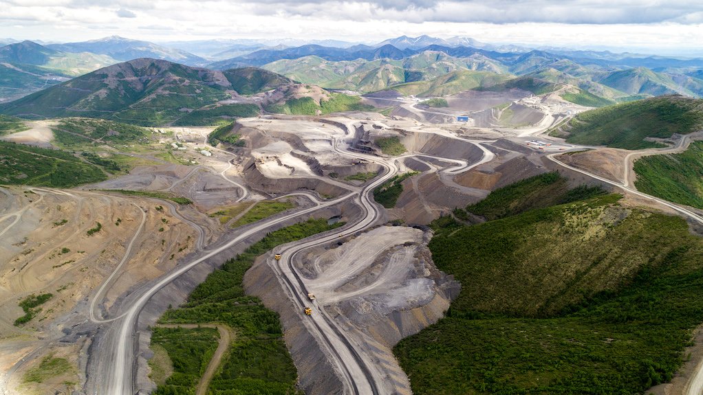 An aerial vire of Polyus's Natalka mine, in Russia