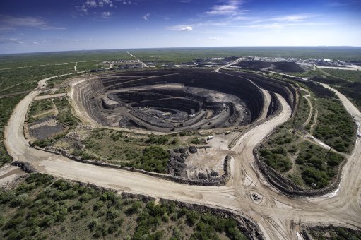 A photo of Lucara's Karowe mine in Botswana