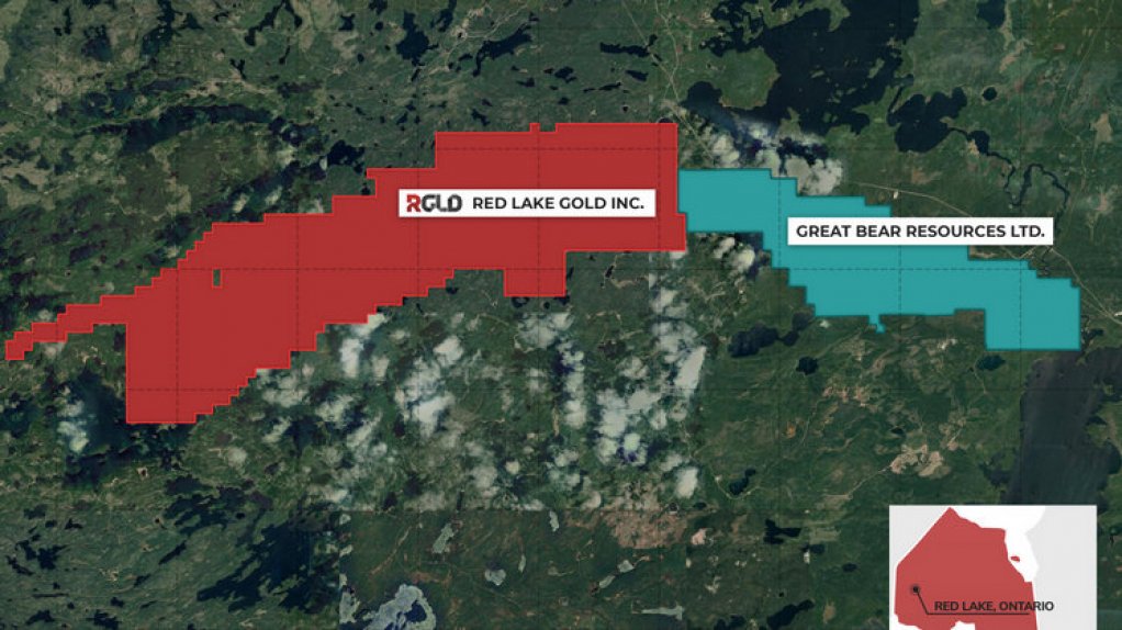 An image of the claims map of the Whirlwind Jack Gold Project