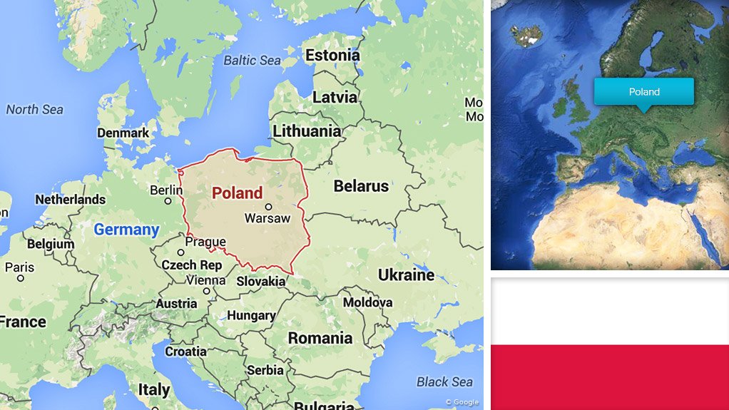 Image of Poland flag/map