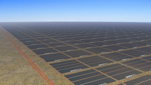 Artist's impression of the AAPowerLink solar farm