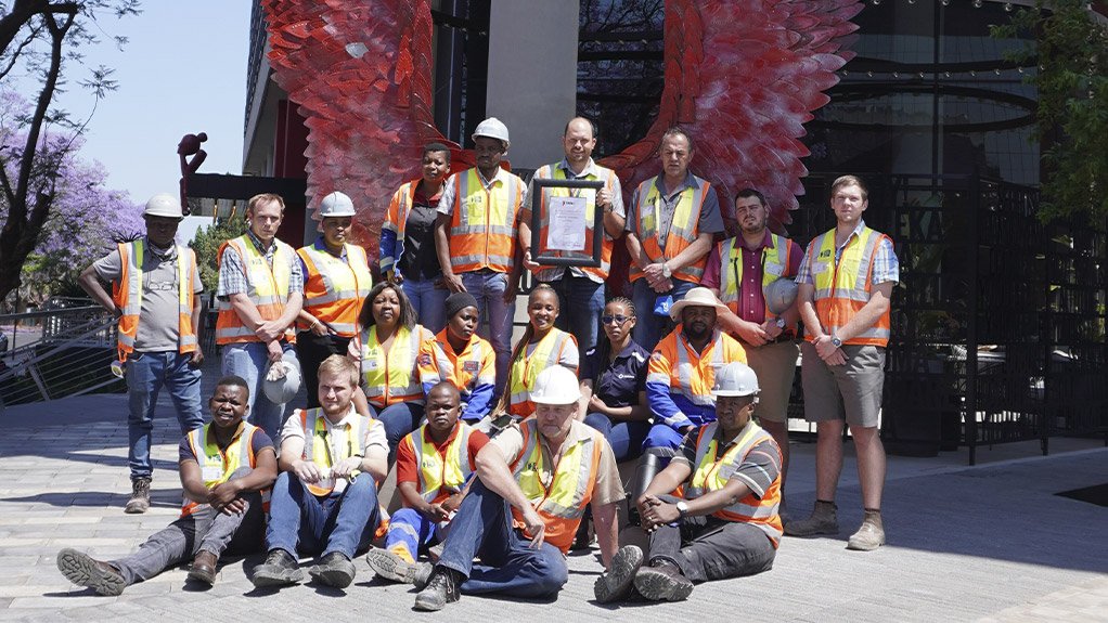 The Concor team responsible for the Radisson RED hotel in Rosebank, Johannesburg which received a Highly Commended in the AfriSam Innovation Award for Sustainable Construction at Construction World Best Projects 2021