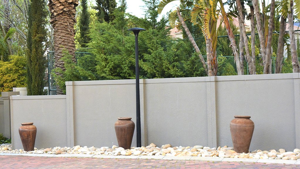 KAZELLE luminaires installed on GRP poles were chosen for their aesthetic looks