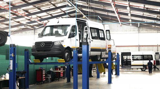 Image of the Mercedes-Benz Vans conversion facility in East London