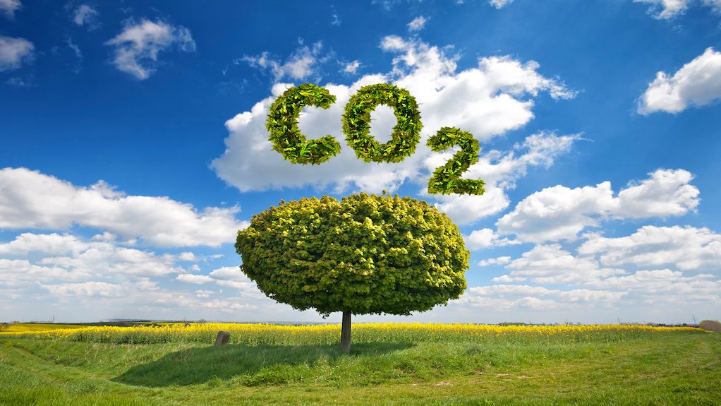 Image of periodic symbol for carbon dioxide